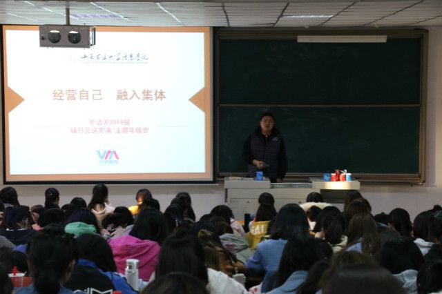 外语系开展2018级主题年级会(2019年3月)