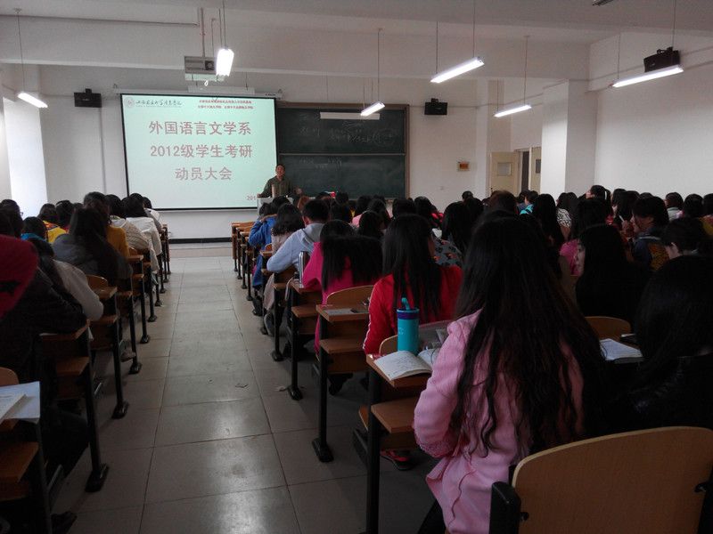 重在规划 精在专业——外语系2012级考研动员大会