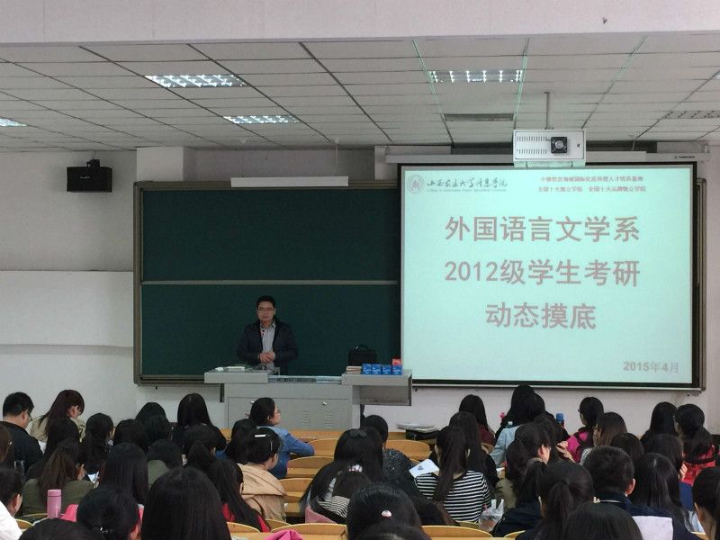 重在规划 精在专业——外语系2012级考研动员大会